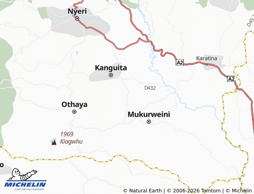MICHELIN Njiruini map - ViaMichelin