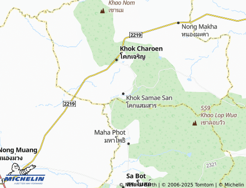 MICHELIN Khok Samae San map - ViaMichelin