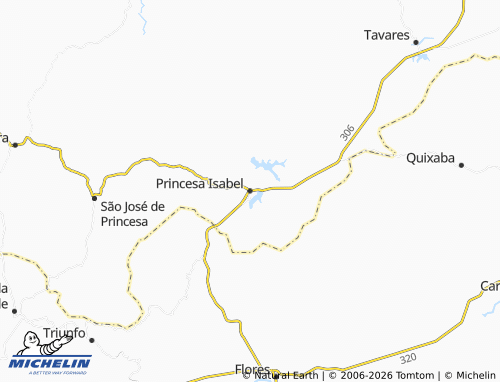 MICHELIN Princesa Isabel map - ViaMichelin