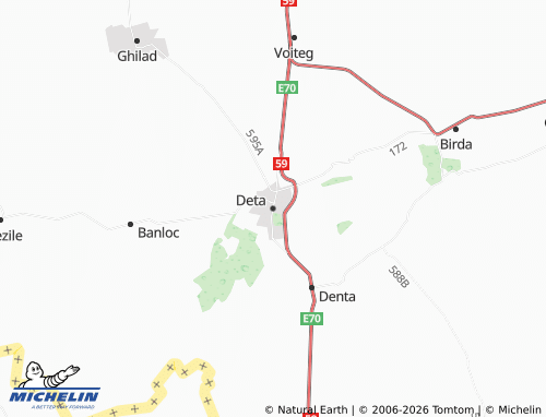 Carte MICHELIN Deta - ViaMichelin