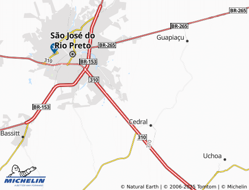 MICHELIN Jardim Schimidt map - ViaMichelin