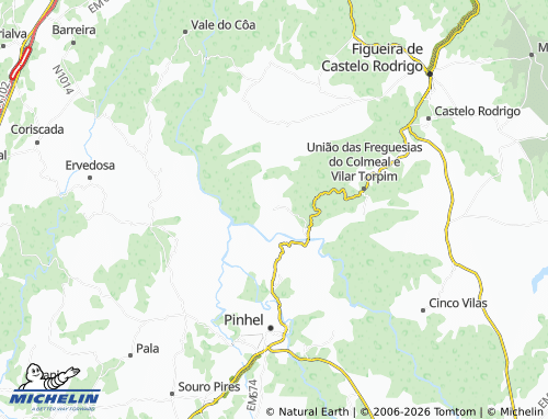 Mapa MICHELIN Milheiro - ViaMichelin
