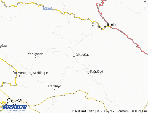 MICHELIN Dikboğaz map - ViaMichelin