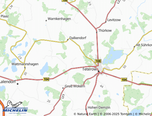 Mapa MICHELIN Mieckow - ViaMichelin