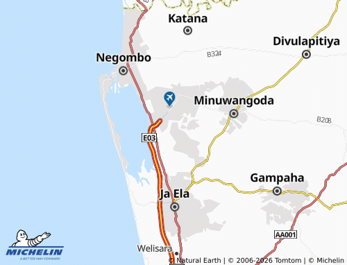 Mappa MICHELIN Thempala - ViaMichelin