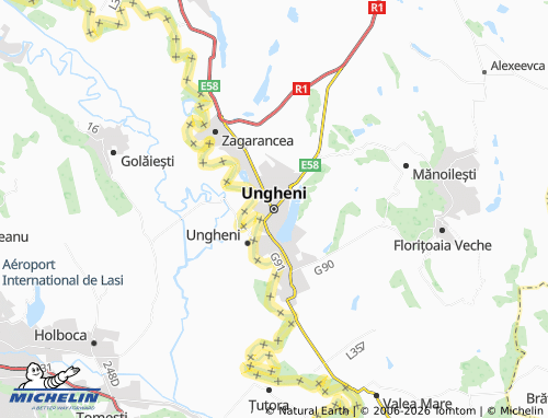 Mapa MICHELIN Ungheni - ViaMichelin