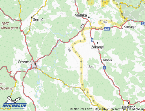 Kaart MICHELIN Krasinec - ViaMichelin