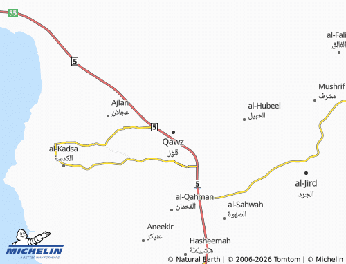 Carte MICHELIN Qawz - ViaMichelin