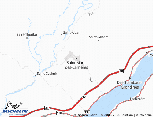 MICHELIN Saint-Marc-des-Carrières map - ViaMichelin