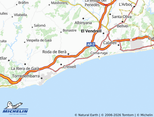 MICHELIN-Landkarte El Mas Roig - ViaMichelin