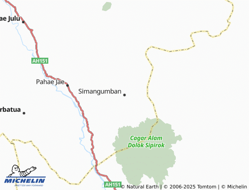 MICHELIN Simangumban map - ViaMichelin