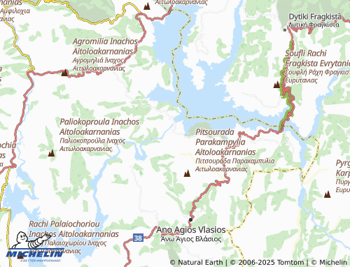 Carte MICHELIN Kremasta Sykias - ViaMichelin