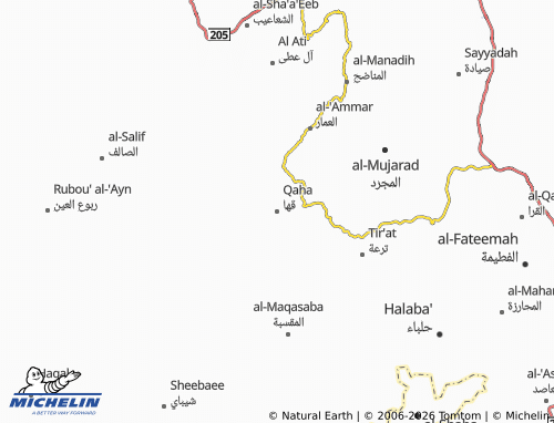 MICHELIN-Landkarte Qaha - ViaMichelin