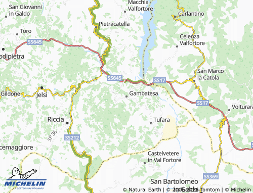 Mapa MICHELIN Gambatesa - ViaMichelin