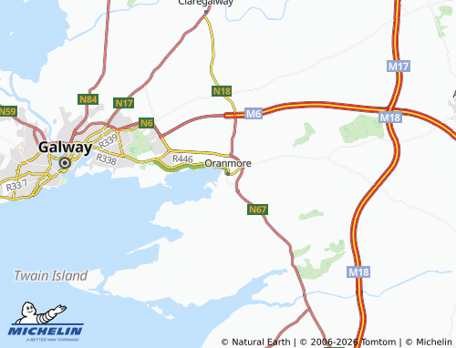 Kaart MICHELIN Oranmore - ViaMichelin