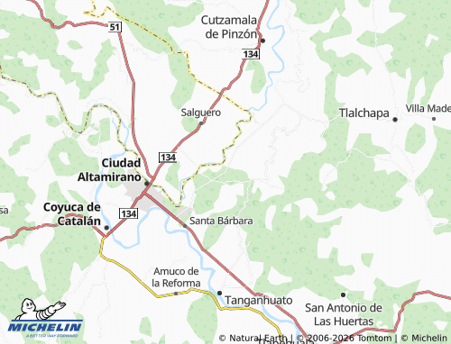 Mapa MICHELIN Las Juntas de Chacamero - ViaMichelin