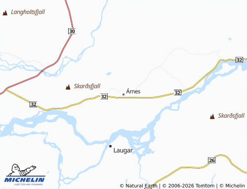 Mappa MICHELIN Árnes - ViaMichelin