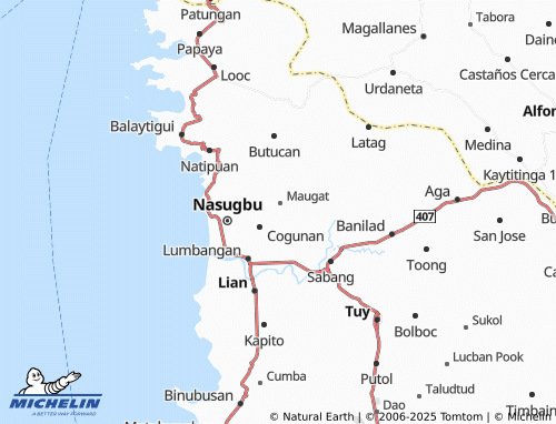 MICHELIN Catandaan map - ViaMichelin