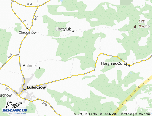Carte MICHELIN Tymce - ViaMichelin