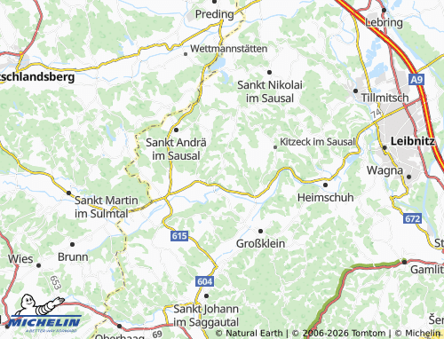 Carte MICHELIN Sausal - ViaMichelin