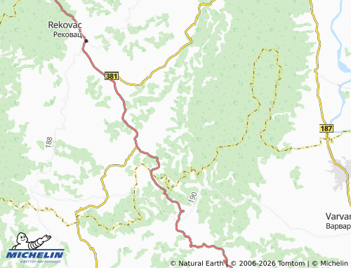 Carte MICHELIN Sekurič - ViaMichelin