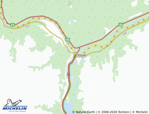 MICHELIN-Landkarte Utsjoki - ViaMichelin