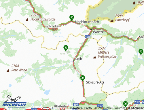 Mapa MICHELIN Oberlech - ViaMichelin