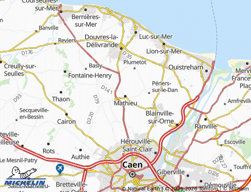 Mapa MICHELIN Mathieu - ViaMichelin