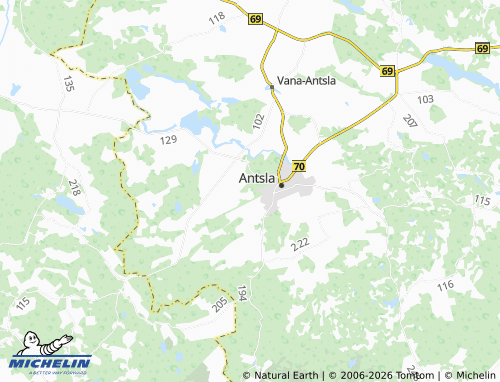 MICHELIN Lusti map - ViaMichelin