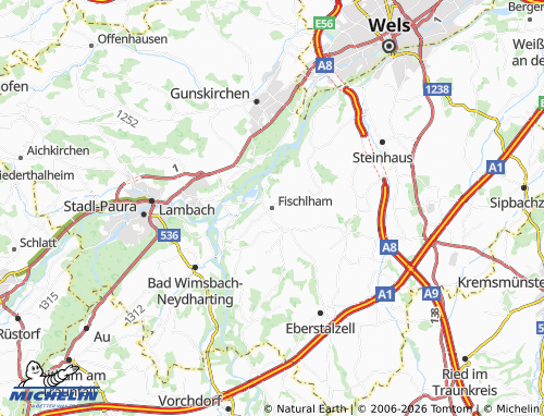 Mapa MICHELIN Fischlham - ViaMichelin