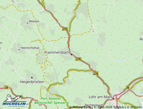 MICHELIN Frammersbach map - ViaMichelin