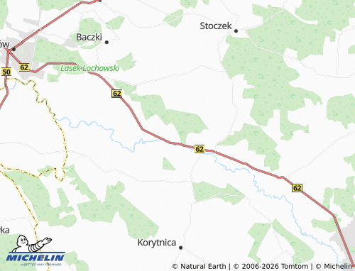 MICHELIN-Landkarte Kalinowiec - ViaMichelin