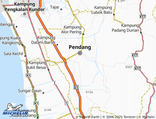 MICHELIN-Landkarte Kampung Banggol Petai - ViaMichelin
