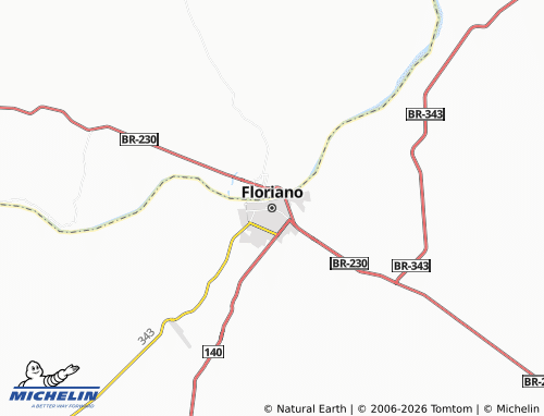 Carte MICHELIN Floriano - ViaMichelin