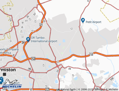 MICHELIN Rynfield Agricultural Holdings Outlying map - ViaMichelin
