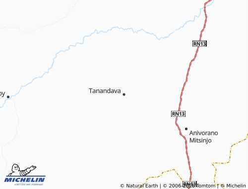 Mapa MICHELIN Tanandava - ViaMichelin