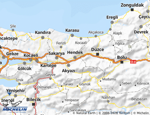 Mappa MICHELIN Hendek - ViaMichelin