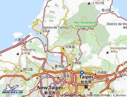 Mapa MICHELIN bei tou qu - ViaMichelin