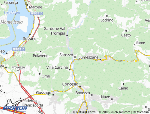 MICHELIN-Landkarte Sarezzo - ViaMichelin