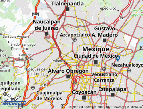 MICHELIN Reforma Pensil map - ViaMichelin