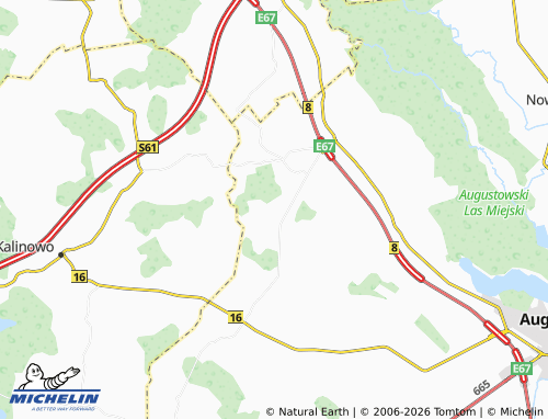 MICHELIN Grabowo-Kolonie map - ViaMichelin