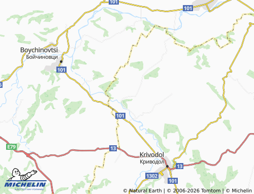 MICHELIN Dobrusha map - ViaMichelin