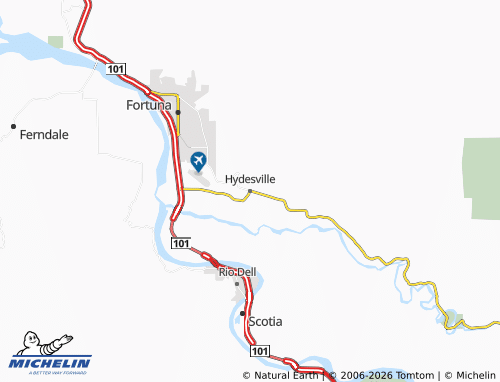 Mappa MICHELIN Hydesville - ViaMichelin