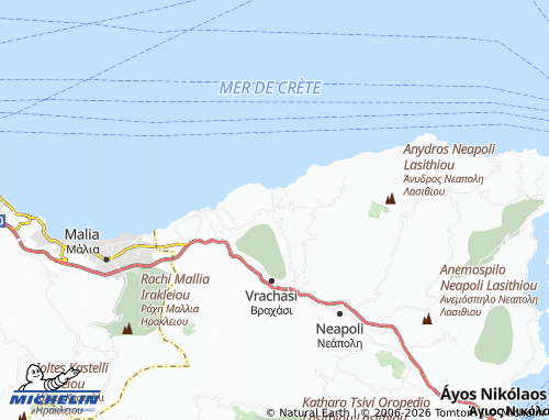 Mapa MICHELIN Milatos - ViaMichelin