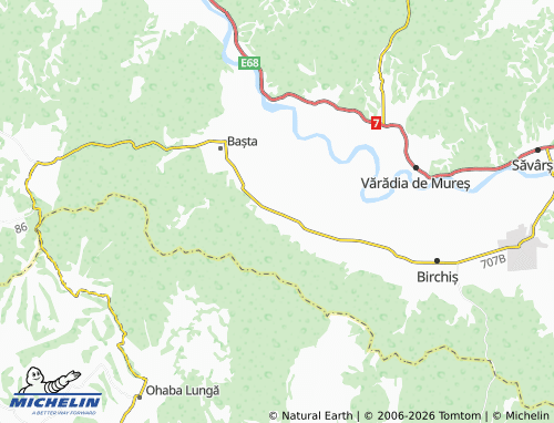 MICHELIN Țela map - ViaMichelin
