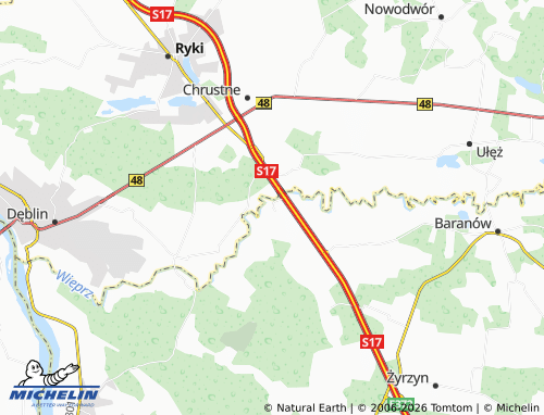 Carte MICHELIN Kośmin - ViaMichelin