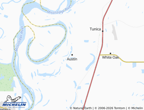 Carte MICHELIN Austin - ViaMichelin