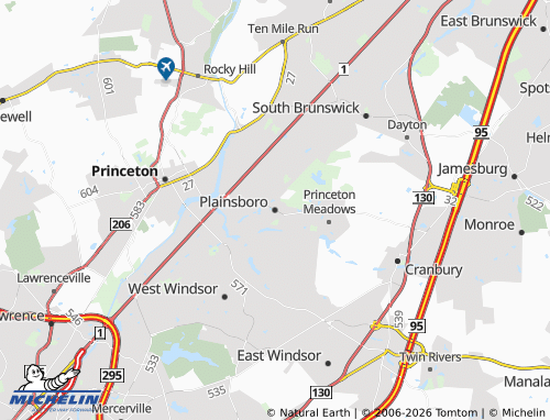 Carte MICHELIN Plainsboro - ViaMichelin