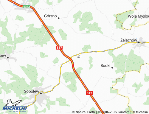 MICHELIN Ostrożeń Drugi map - ViaMichelin