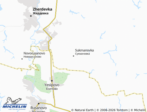 Carte MICHELIN Sukmanovka - ViaMichelin